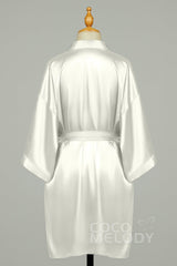 Short Silk-Like Robes CZ0204 - COCOMELODY