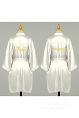 Short Silk-Like Robes CZ0204 - COCOMELODY