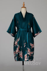 Tea Length Silk-Like Robes CZ0205 - COCOMELODY