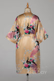 Tea Length Silk-Like Robes CZ0213 - COCOMELODY