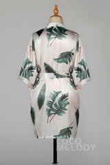 Short Silk-Like Robes CZ0215 - COCOMELODY