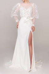 Charming Tulle Wedding Wrap with Appliques CZ0254 - COCOMELODY
