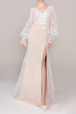 Elegant Tulle Wedding Wrap with Appliques CZ0271 - COCOMELODY