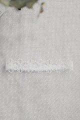 Lace Wedding Garter with Pearls CZ0313 - COCOMELODY