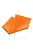 Men's 2-Piece Elastic Silk Like Satin Bow Ties Pocket Square - COCOMELODY