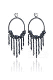 Romantic Alloy Wedding Earrings with Crystals HG18008 - COCOMELODY