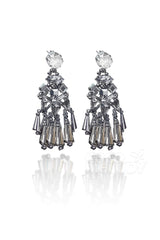 Modern Alloy Wedding Earrings with Jewel HG18017 - COCOMELODY