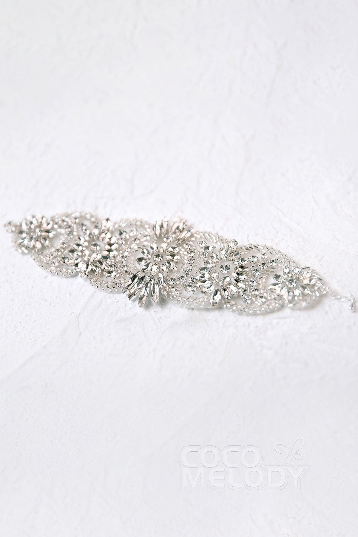 Fantastic Alloy and Zircon Wedding Bracelets HL17004 - COCOMELODY