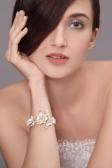 Impressive Alloy and Zircon Wedding Bracelets HL17005 - COCOMELODY
