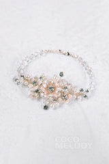 Impressive Alloy and Zircon Wedding Bracelets HL17005 - COCOMELODY
