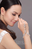 Chic Alloy and Zircon Wedding Bracelets HL17006 - COCOMELODY