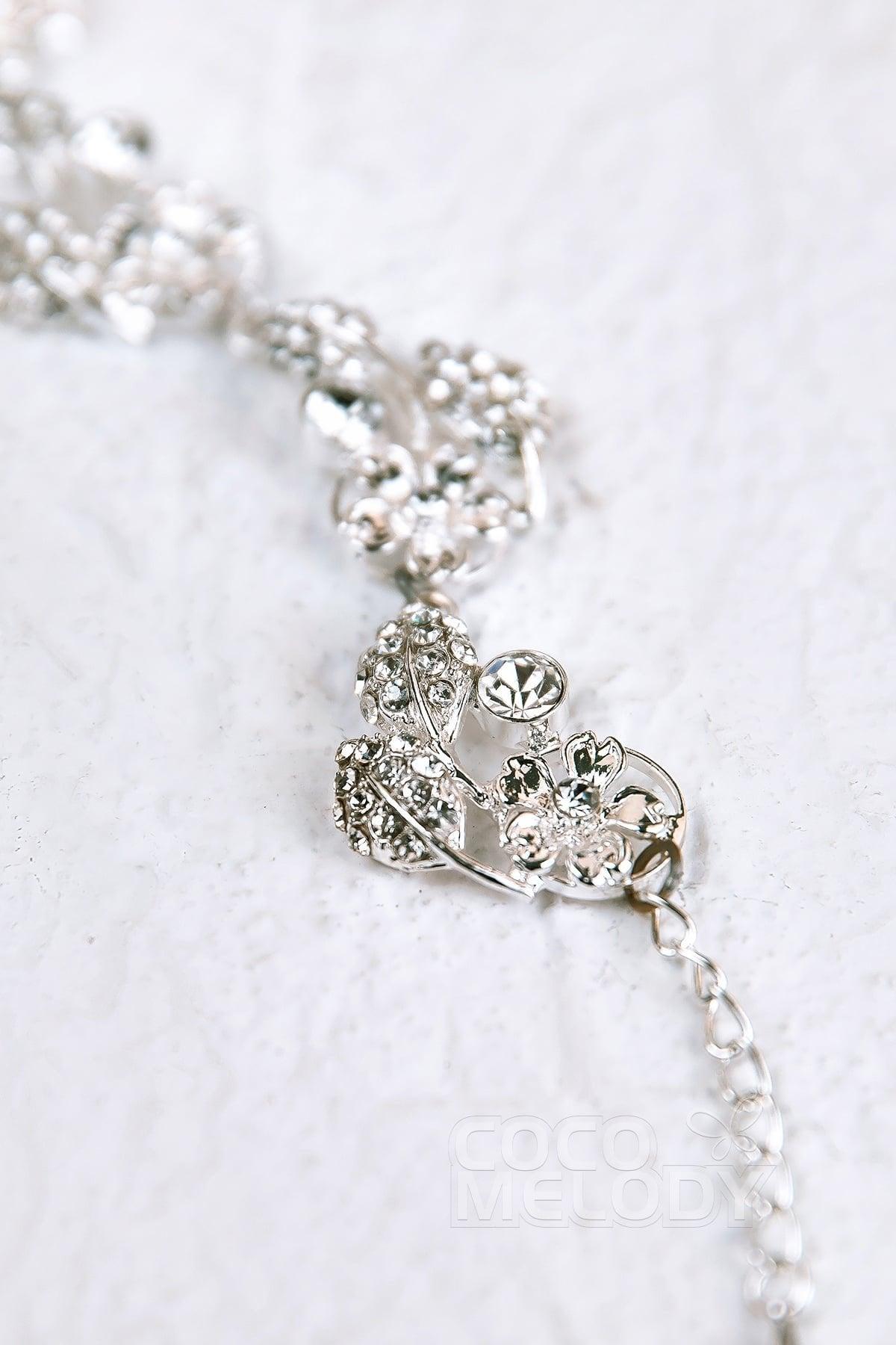 Modern Alloy and Zircon Wedding Bracelets HL17008 - COCOMELODY