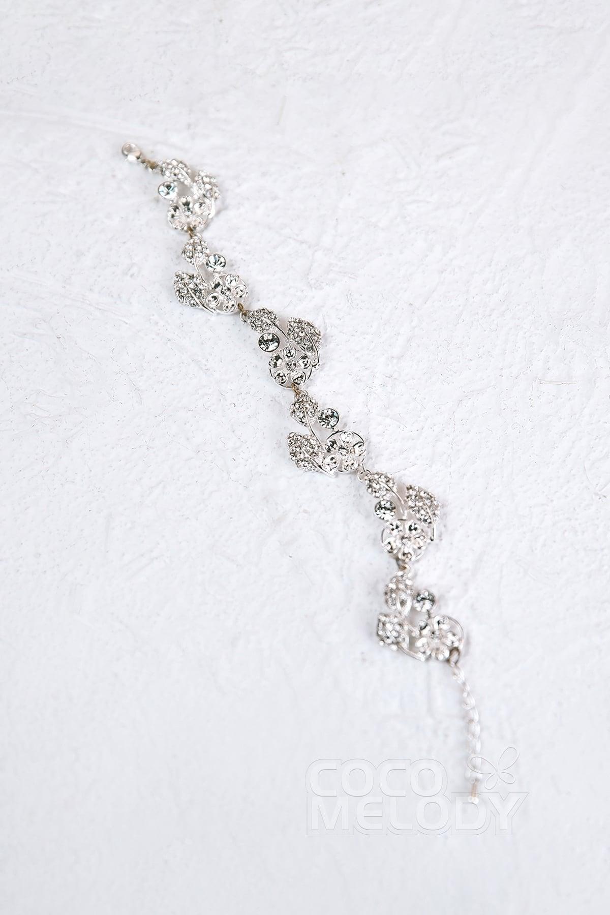 Modern Alloy and Zircon Wedding Bracelets HL17008 - COCOMELODY