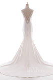 Mermaid Court Train Knitted Fabric Wedding Dress LD5237 - COCOMELODY