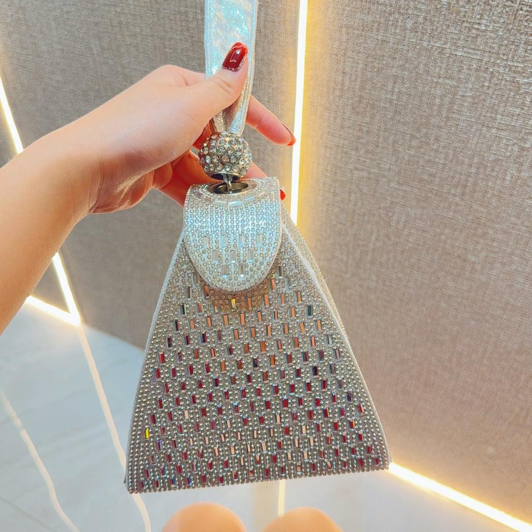 Rhinestone tote Bag Banquet Bag diamond-encrusted diagonal dinner bag 778370142021 - COCOMELODY
