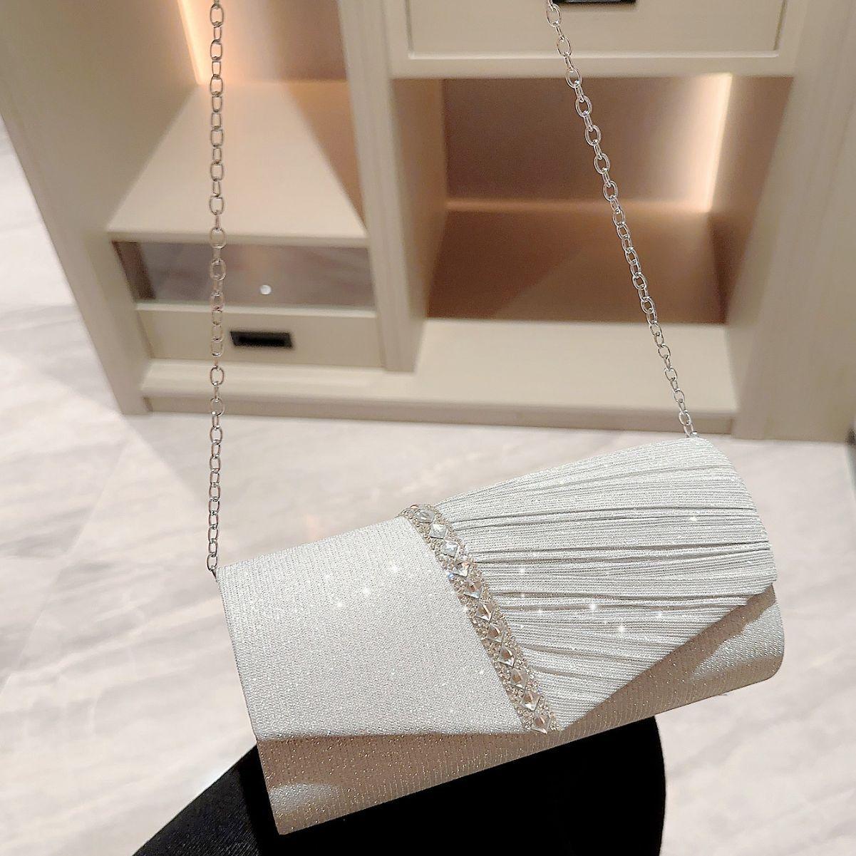 Shiny rhinestone small envelope bag 733171803996 - COCOMELODY