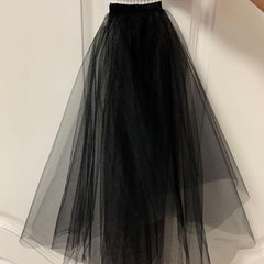 Black simple short double veil cover hair comb 644309462876 - COCOMELODY