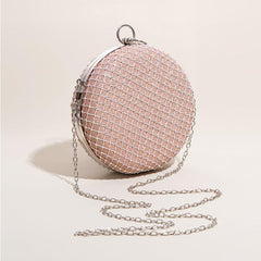 Small round bag ins Holding diamond-studded dinner bag Round jackhammer bag 640797477916 - COCOMELODY