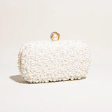 Hand pearl dinner bag diagonal evening bag 689059683528 - COCOMELODY