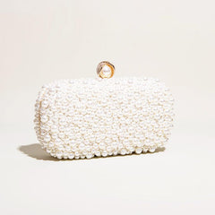 Hand pearl dinner bag diagonal evening bag 689059683528 - COCOMELODY