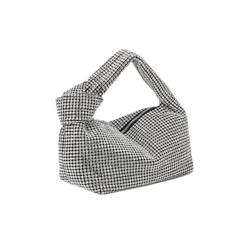 Diamond-encrusted vest evening bag 833620199576 - COCOMELODY