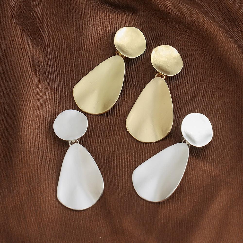 Atmospheric exaggerated ear clips Fashion geometric metal earrings 671815042653 - COCOMELODY