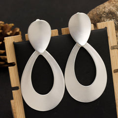 Atmospheric exaggerated ear clips Fashion geometric metal earrings 671815042653 - COCOMELODY