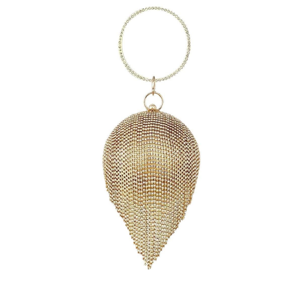 Rhinestone lady bag fringe bag party bag 786140693461 - COCOMELODY