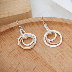 Stylish earrings Simple high sense pendant earrings 672418001308 - COCOMELODY