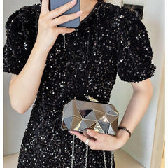 Acrylic Bag Glitter Box Mini Clutch Clutch Party shoulder crossbody bag 808031220993 - COCOMELODY