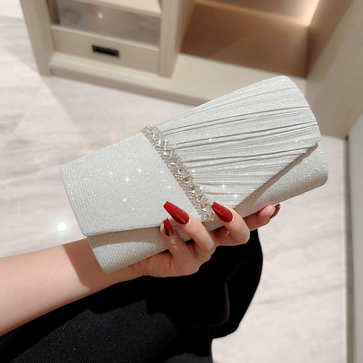 Shiny rhinestone small envelope bag 733171803996 - COCOMELODY