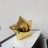 Gold and Silver Star shoulder bag Mini chain bag Crossbody acrylic bag 764305380260 - COCOMELODY