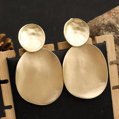 Atmospheric exaggerated ear clips Fashion geometric metal earrings 671815042653 - COCOMELODY