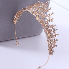Bridal tiara Bridal Tiara Alloy bridal Tiara Headband Atmospheric Tiara 652188191347 - COCOMELODY