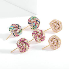 Colored lollipop earrings 673817056191 - COCOMELODY