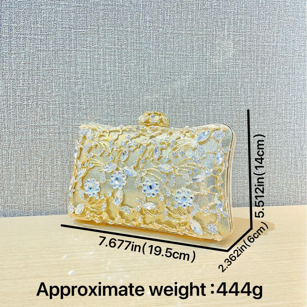Light luxury diamond-encrusted banquet hand dress bag 801446090486 - COCOMELODY