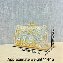 Light luxury diamond-encrusted banquet hand dress bag 801446090486 - COCOMELODY