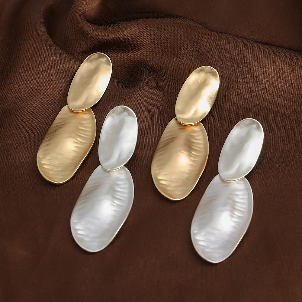 Geometric fashion simple ear clip earrings 676046771072 - COCOMELODY