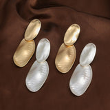 Geometric fashion simple ear clip earrings 676046771072 - COCOMELODY