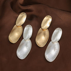 Geometric fashion simple ear clip earrings 676046771072 - COCOMELODY