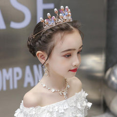Wedding Hair Accessories for Kids, Flower Girl Hair Accessory, Princess Headpiece Flower Girl Headpiece Accessories for Birthday Party 641507041653 - COCOMELODY