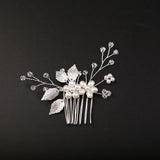 Golden Leaf Bride Combs 2 Pieces 7969295597726 - COCOMELODY