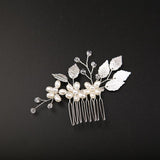 Golden Leaf Bride Combs 2 Pieces 7969295597726 - COCOMELODY