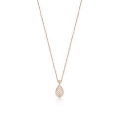 Drop necklace gold-plated full drill collarbone chain 800621951236 - COCOMELODY