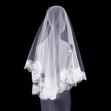 Halloween headwear Ghost bridal veil black short 639316031571 - COCOMELODY