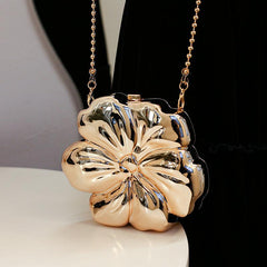 Flower bag mirror plating process oblique span bag 778089021024 - COCOMELODY