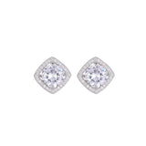 Small sugar cube zircon earrings 821703476887 - COCOMELODY