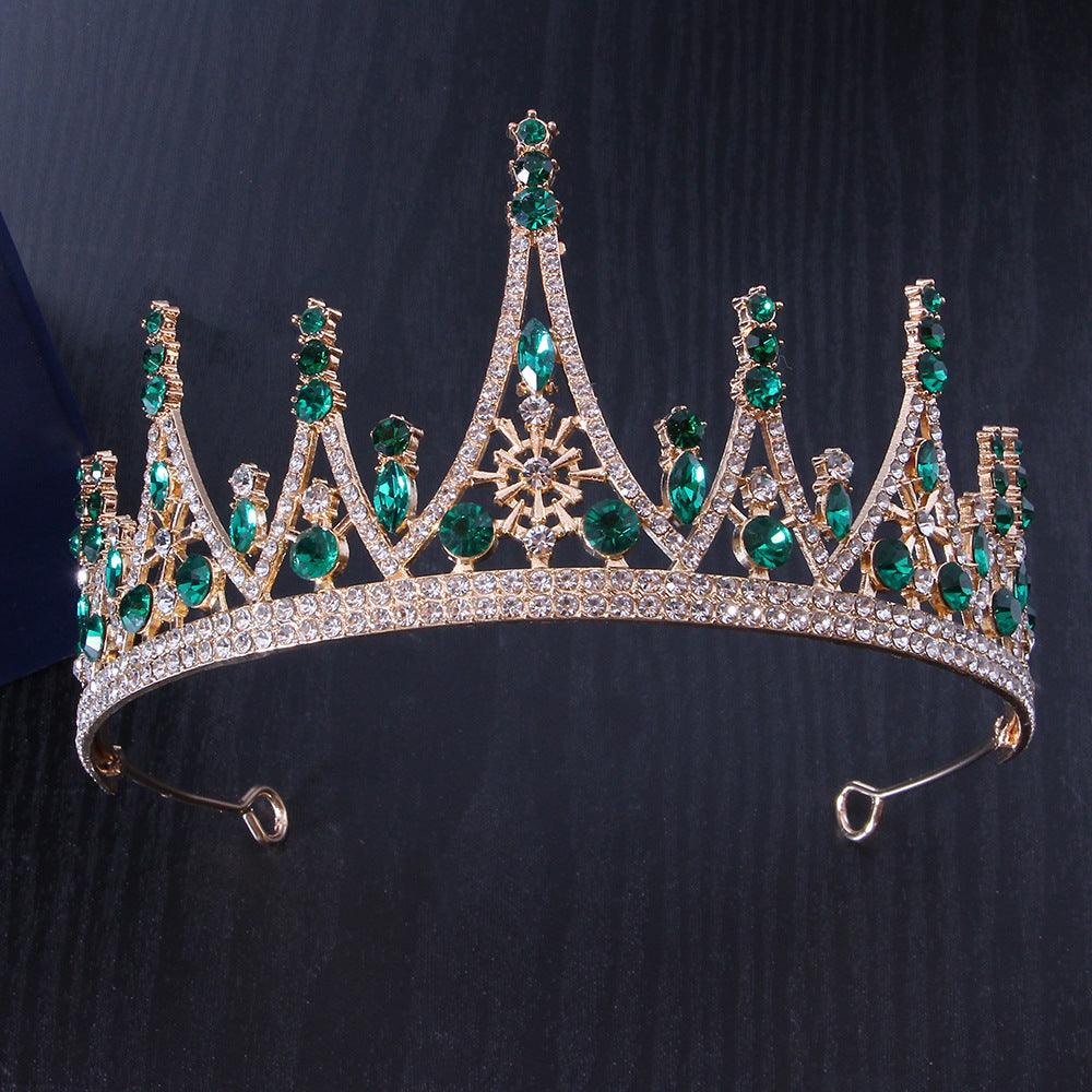 Alloy Crown wedding tiara Wedding honeymoon shoot luxury Princess tiara 651532956730 - COCOMELODY