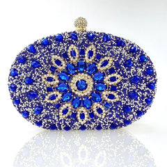 Shell full of diamonds glitter glass rhinestones wedding banquet dinner bag 736519933092 - COCOMELODY