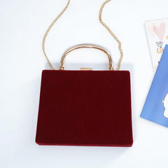 Velvet handbag Dinner bag 710897066905 - COCOMELODY